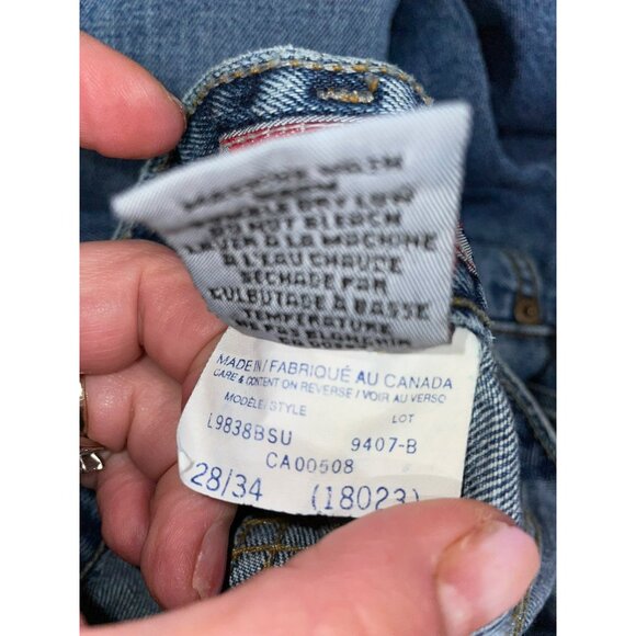 Vintage Silver Jeans Co. Women's Button-Fly Medium Wash Denim Jeans Size 28/34 - Picture 2 of 11